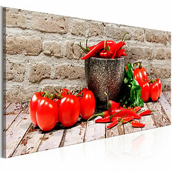 Paris Prix Tableau Imprimé Red Vegetables Brick Narrow 50 x 150 cm 