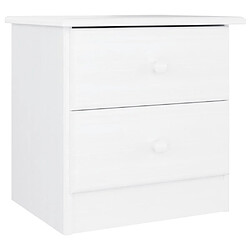 vidaXL Table de chevet ALTA blanc 41x35x41 cm bois de pin massif