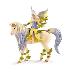 Schleich - Fée Sera avec la licorne aux fleurs - 70565 