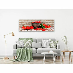 Paris Prix Tableau Imprimé Red Vegetables Brick Narrow 40 x 120 cm