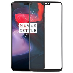 Wewoo Lentille extérieure en verre pour OnePlus 6 noir