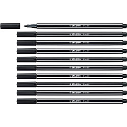 STABILO Stylo feutre Pen 68, largeur de tracé: 1,0 mm, noir () 