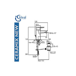 Miscelatore bidet Ideal Standard Ceramix