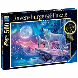 Ludendo Puzzle 500 Pièces Ravensburger Star Line - Loups sous les lumières du Nord