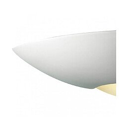 Luminaire Center Applique murale Slice blanc et verre givré 1 ampoule