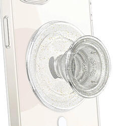 Popsockets PopGrip MagSafe Clear Glitter Maintien et Support Polyvalent Transparent