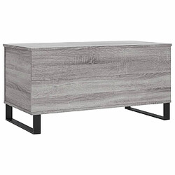 Maison Chic Tabls basse,Table Console pour salon Sonoma gris 90x44,5x45 cm Bois d'ingénierie -MN35570 pas cher