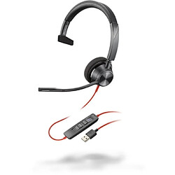 Plantronics Blackwire 3310 Micro Casque Filaire Annulation du Bruit Active Circum-Auriculaire Noir