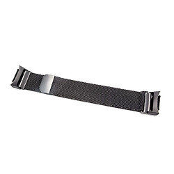 vhbw bracelet 26cm compatible avec Samsung Gear S2 SM-R720, S2 SM-R730 montre connectée - acier inoxydable noir 