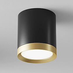 MAYTONI Downlight monté en surface noir, or, 9,6 cm, GX53