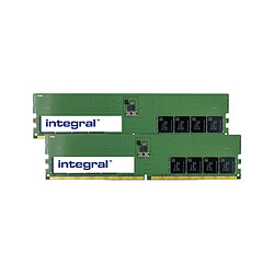 Integral 64GB (2x32GB) PC RAM MODULE DIMM KIT DDR5 4800MHZ PC5-38400 UNBUFFERED NON-ECC 1.1V 2GX8 CL40