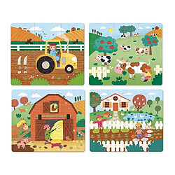 4 puzzles évolutifs la ferme - Vilac - Jeux et jouets 