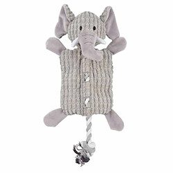 Paris Prix Peluche pour Chien Éléphant 37cm Gris