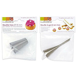 Scrapcooking Duo de douilles pâtissières - à garnir & Choux 18 mm