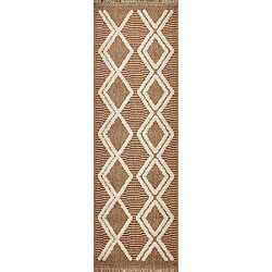 Acheter Jardindeco Tapis intérieur extérieur aspect jute terracotta Tijuana 9048 180 x 67 cm.