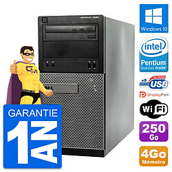 PC Tour Dell OptiPlex 3020 Intel G3220 RAM 4Go Disque Dur 250Go Windows 10 Wifi · Occasion 