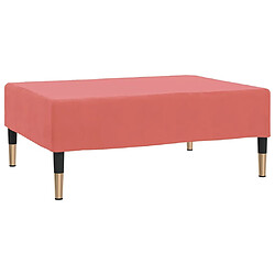 vidaXL Repose-pied Rose 78x56x32 cm Velours