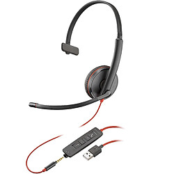 POLY Blackwire 3215 Monaural USB-A Headset (Bulk) POLY Micro-casque monaural USB-A Blackwire 3215 (lot)