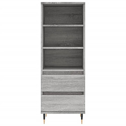 Maison Chic Buffet,Meuble de Rangement,commode pour salon,Cuisine Sonoma gris 40x36x110 cm Bois d'ingénierie -MN84106 pas cher