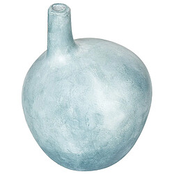 Beliani Terre cuite Vase décoratif 26 cm Bleu BENTONG