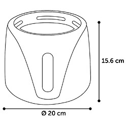 FLAMINGO Distributeur d'eau automatique pour animaux Adriana 2 L Noir pas cher