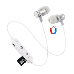 Wewoo Écouteur Bluetooth Oreillette à suspension F11 4.2prise en charge de la lecturede la musiquedu volume et des réponses argent