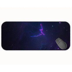 Universal (750x300x3), xxl tapis de souris de jeu étendu, pad de souris de bureau violet bleu foncé 