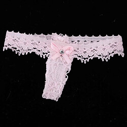 1/6 Sexy Thong Lace Underwear Slip Femme Pour Figurine 12 `` Rose