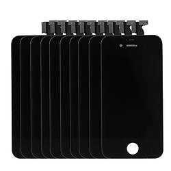 Wewoo Pour iPhone 4 LCD + noir Frame + Touch Pad Assemblage de numériseur 10 PCS pièce détachée 3 en 1 