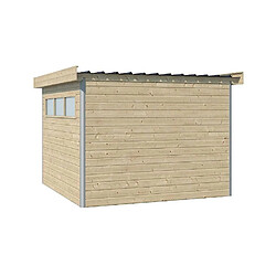 Gardenas Chalet en bois profil aluminium contemporain 8.7 m² Avec plancher.