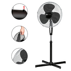 Avis Ventilateur sur Pied Silencieux avec Télécommande 40cm Minuterie Oscillant, 45, Noir, Clatronic, VL 3741 S