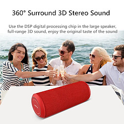 Avis Wewoo Enceinte Bluetooth étanche X6S Haut-parleur 20W Portable Super Bass avec son stéréo Colonne de barre de pour la musique MP3 Play rouge