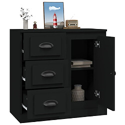 Acheter vidaXL Buffet noir 70x35,5x67,5 cm bois d'ingénierie