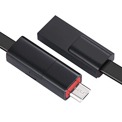 Wewoo Câble de données de charge et de synchronisation réparable USB à Micro USB, pour Galaxy, Google, LG, Sony, Huawei, Xiaomi, Lenovo et autres téléphones Android (noir)