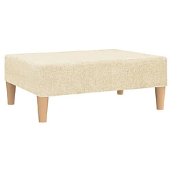 Maison Chic Repose-pied,Tabouret confortable Crème 78x56x32 cm Tissu -MN15131