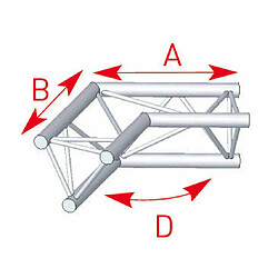 57ASX24 / Angle 2 départs 120° lg 0m50 x 0m50 ASD