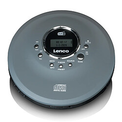 Lenco Lecteur CD/ MP3 portable pour CD, CD-R, CD-RW CD-400GY Anthracite