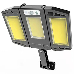 Tradex COB LED AVEC PANNEAU SOLAIRE PHOTOVOLTAIQUE DETECTEUR DE MOUVEMENT 30W