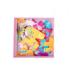 Universal Jeux d'apprentissage précoce pour les enfants Puzzles cognitifs Jouets pédagogiques Éducation précoce Numéros et lettres Amusement Apprentissage pour les enfants | Puzzles (rose)