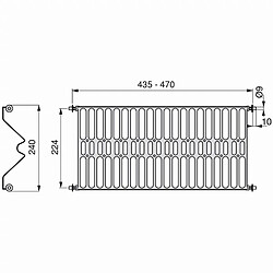 Égouttoir EMUCA pour module de cuisine 500mm en acier inoxydable - 8254265