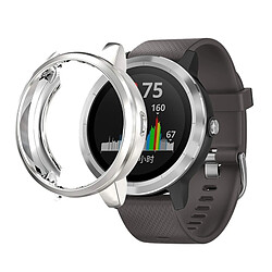 Wewoo Boîtier de montre Pour étui de protection TPU Garmin Vivoactive 3 argent 