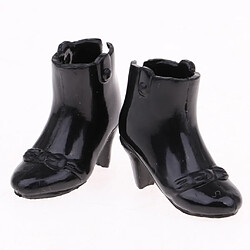 belles chaussures imperméables à talons hauts pour accessoires de poupées blythe 1/6 noir