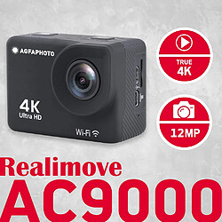 Acheter AGFA PHOTO Realimove AC9000 – Caméra d'Action Numérique étanche 30m - Noir