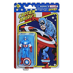 Hasbro Marvel Legends Retro - Figurine Captain America de 9,5 cm