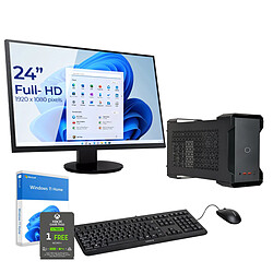 Sedatech Pack Mini-PC Evo • Intel i7-9750H • RTX3060 • 16 Go RAM • 1To SSD M.2 • Windows 11 • Moniteur 24" Pack Mini-PC Evolution • Intel i7-9750H 6x 2.6Ghz (max 4.5Ghz) • Geforce RTX3060 • 16 Go RAM SoDDR4 • 1To SSD M.2 • Wifi • Bluetooth, USB C • Windows 11 • Moniteur 24" + Clavier/Souris