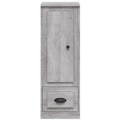 Maison Chic Buffet,Meuble de Rangement,commode pour salon,Cuisine sonoma gris 36x35,5x103,5 cm bois d'ingénierie -MN67825 pas cher