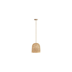 ICONIK INTERIOR Suspension en rotin - Lampe suspendue design boho Bali - 30cm- Rava Naturel pas cher