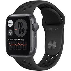 Apple Watch Nike Series 6 GPS Aluminium Space Gray Bracelet Sport Anthracite Black 40 mm - Reconditionné