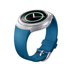 Wewoo Bracelet bleu pour Samsung Gear S2 Montre Solide Couleur en Silicone 