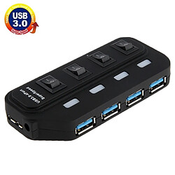 Wewoo Hub USB 3.0 4 Ports USB 3.0 HUB, Super Vitesse 5 Gbps, Plug and Play, Support 1 To 